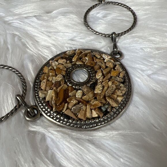 Vintage Chain Belt With Pebbled Loops main image 6